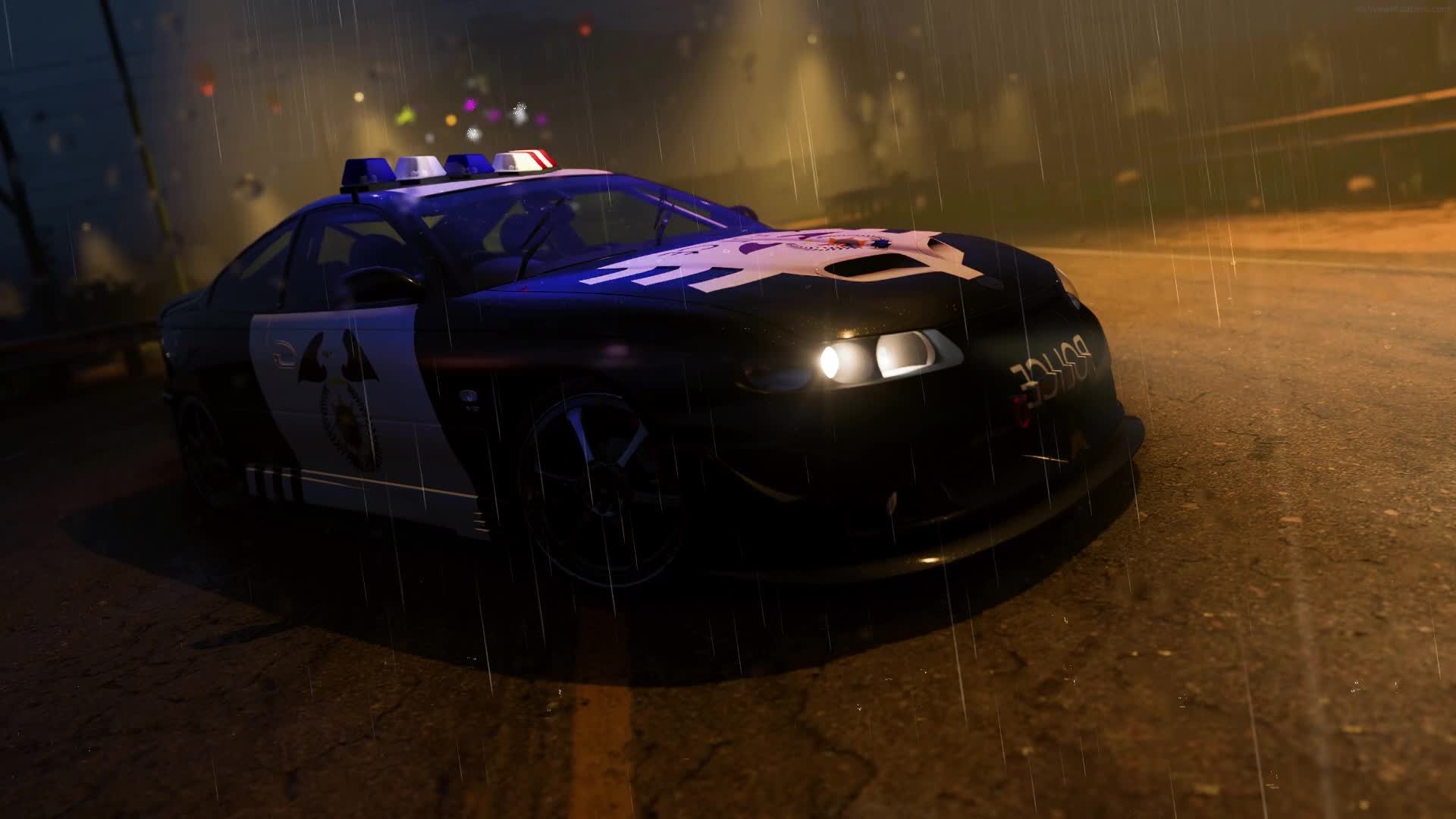 PC Police Car Live Wallpaper Free