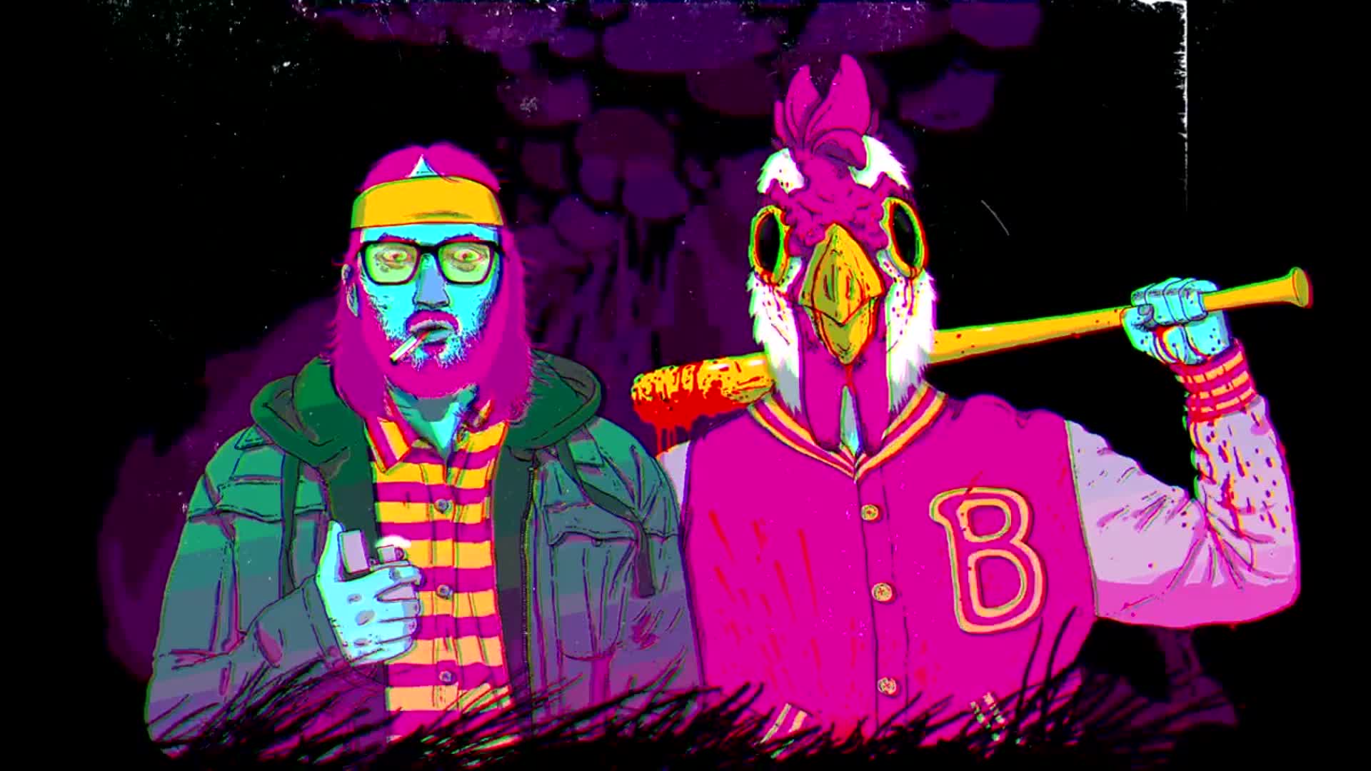 PC Beard and Richard Hotline Miami Live Wallpaper Free