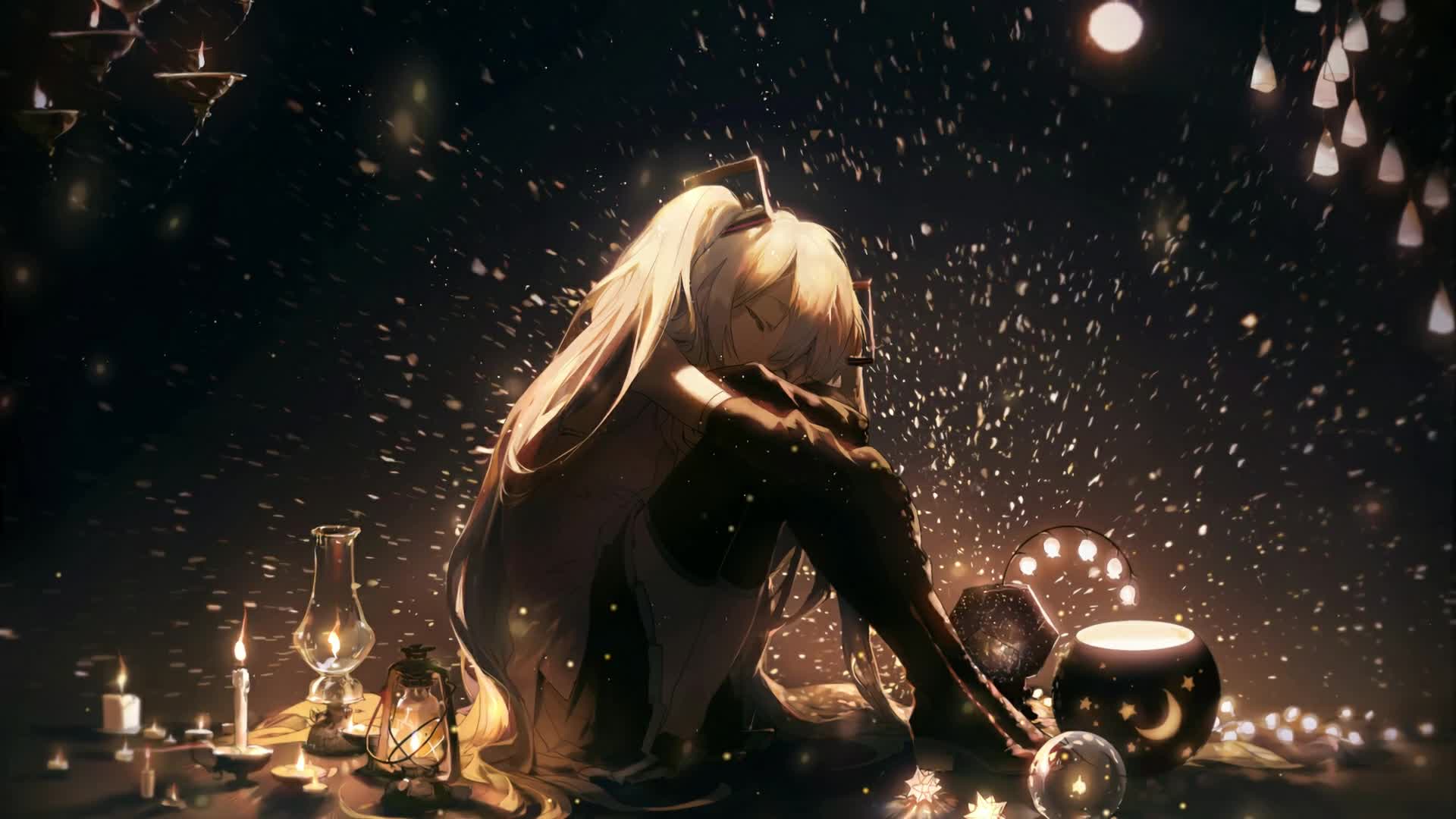 PC Candles Hatsune Miku Live Wallpaper Free