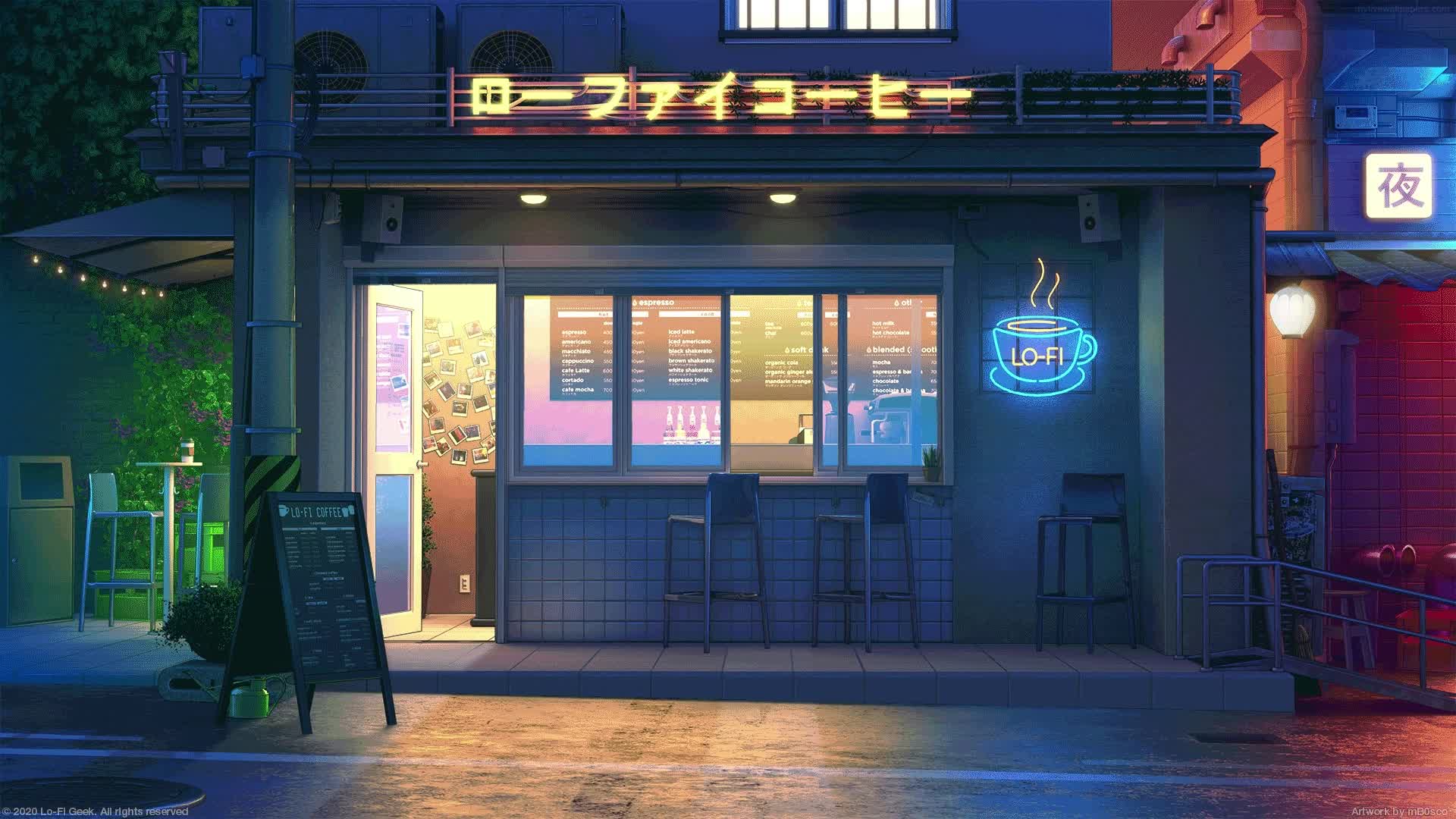 PC Lo Fi Coffee Shop Live Wallpaper Free
