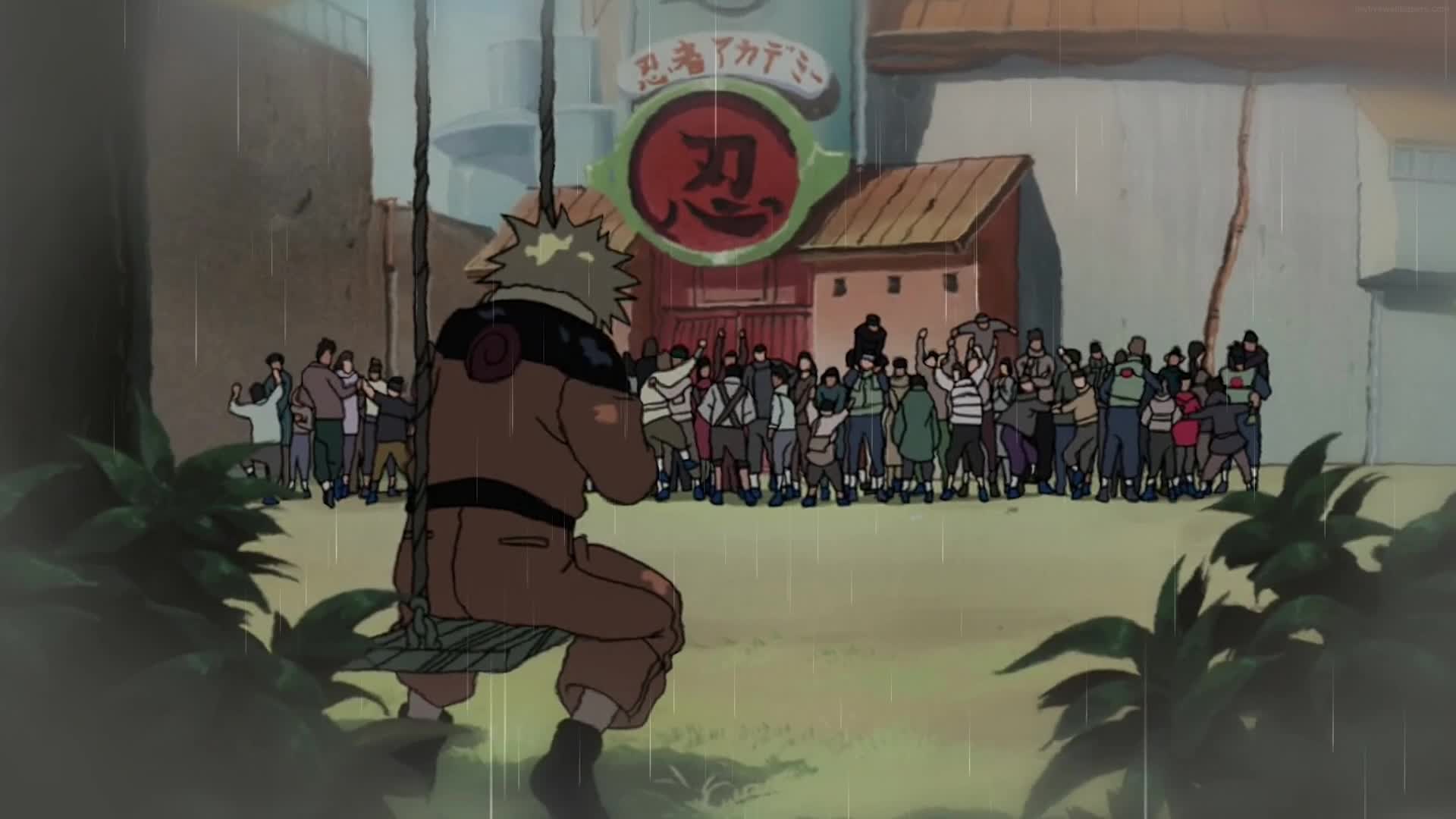 PC In the Rain Naruto Live Wallpaper Free