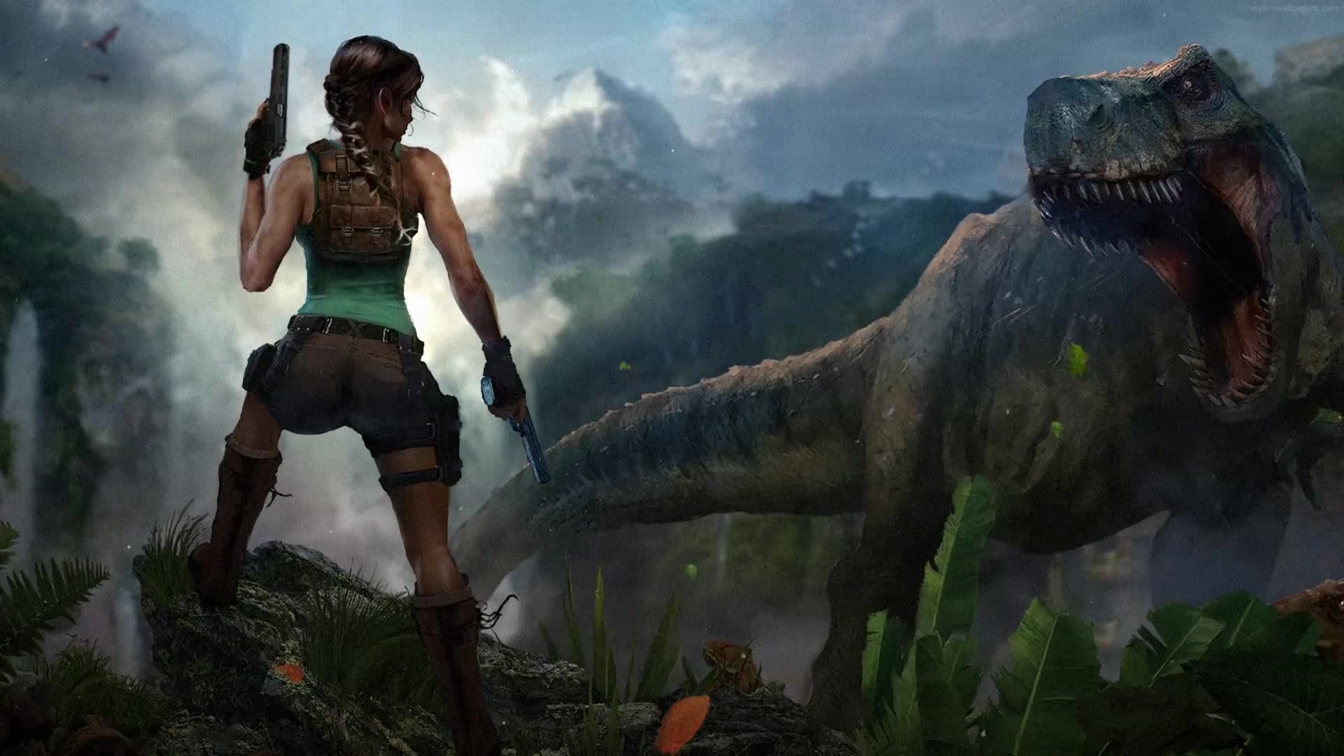 PC Dinosaur Tomb Raider Live Wallpaper Free