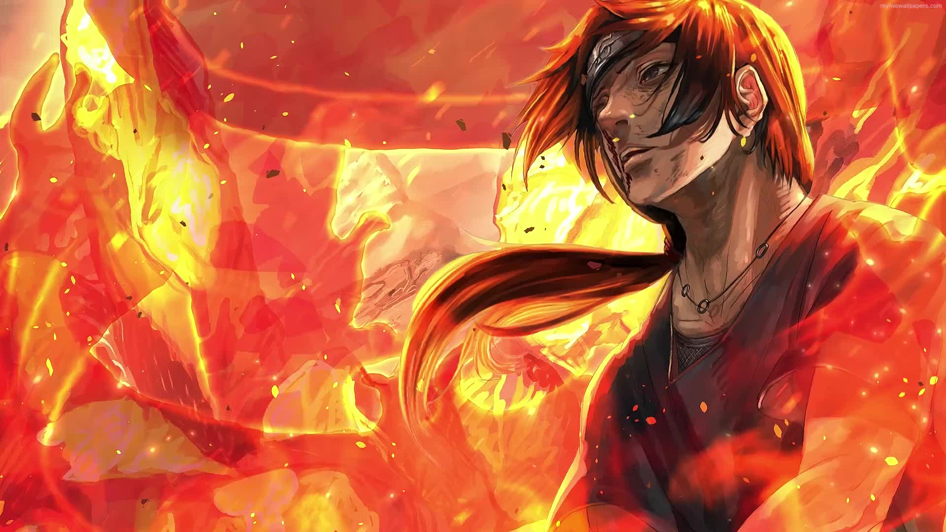 PC Naruto Fire Live Wallpaper Free
