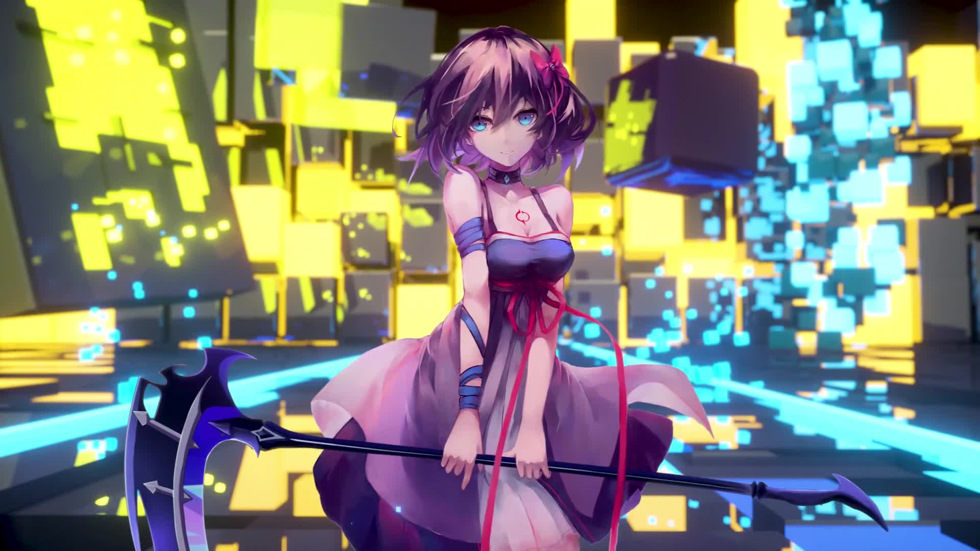 PC Cube Girl Live Wallpaper Free