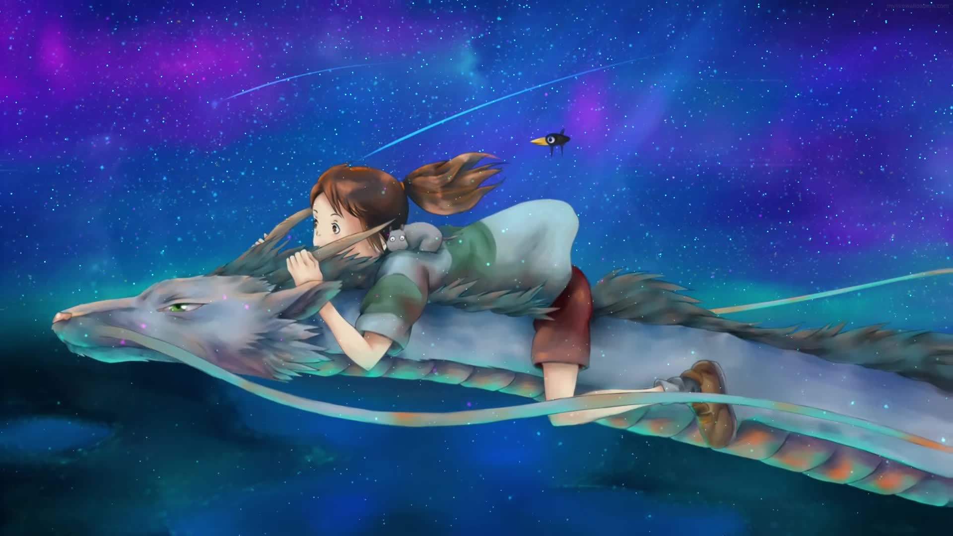PC Chihiro and Haku 1 Live Wallpaper Free