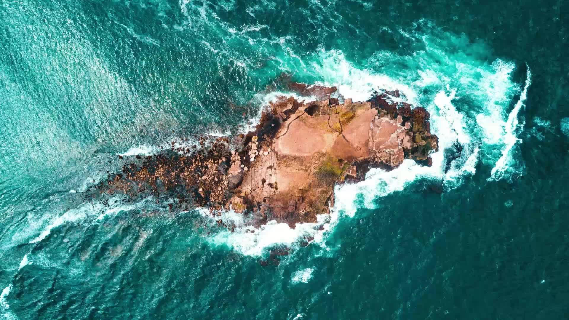 PC Top View Ocean Waves Live Wallpaper Free