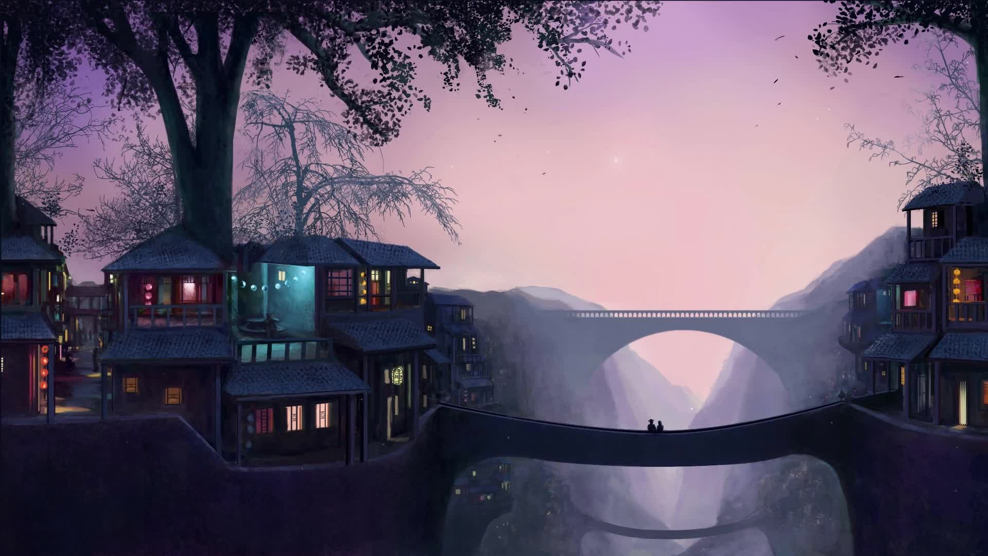PC Bridge Couple Live Wallpaper Free