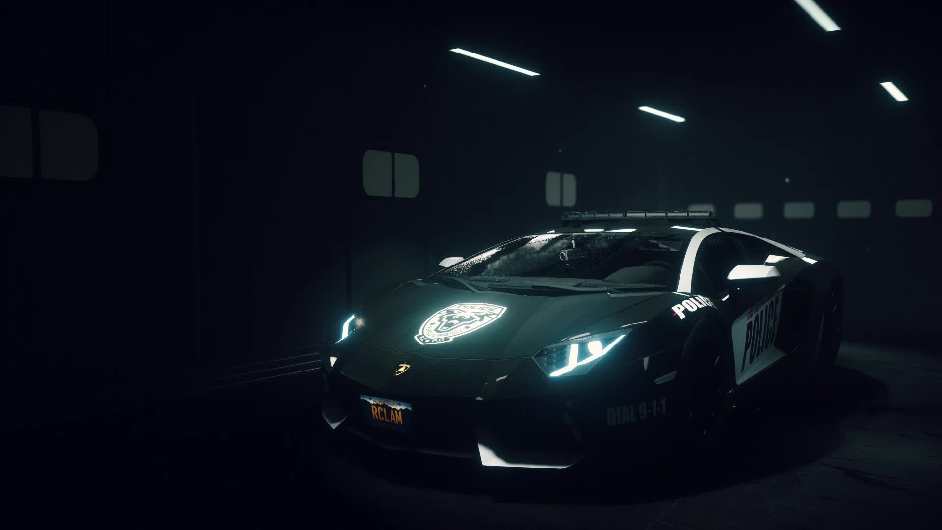 PC Lamborghini Police Car Live Wallpaper Free