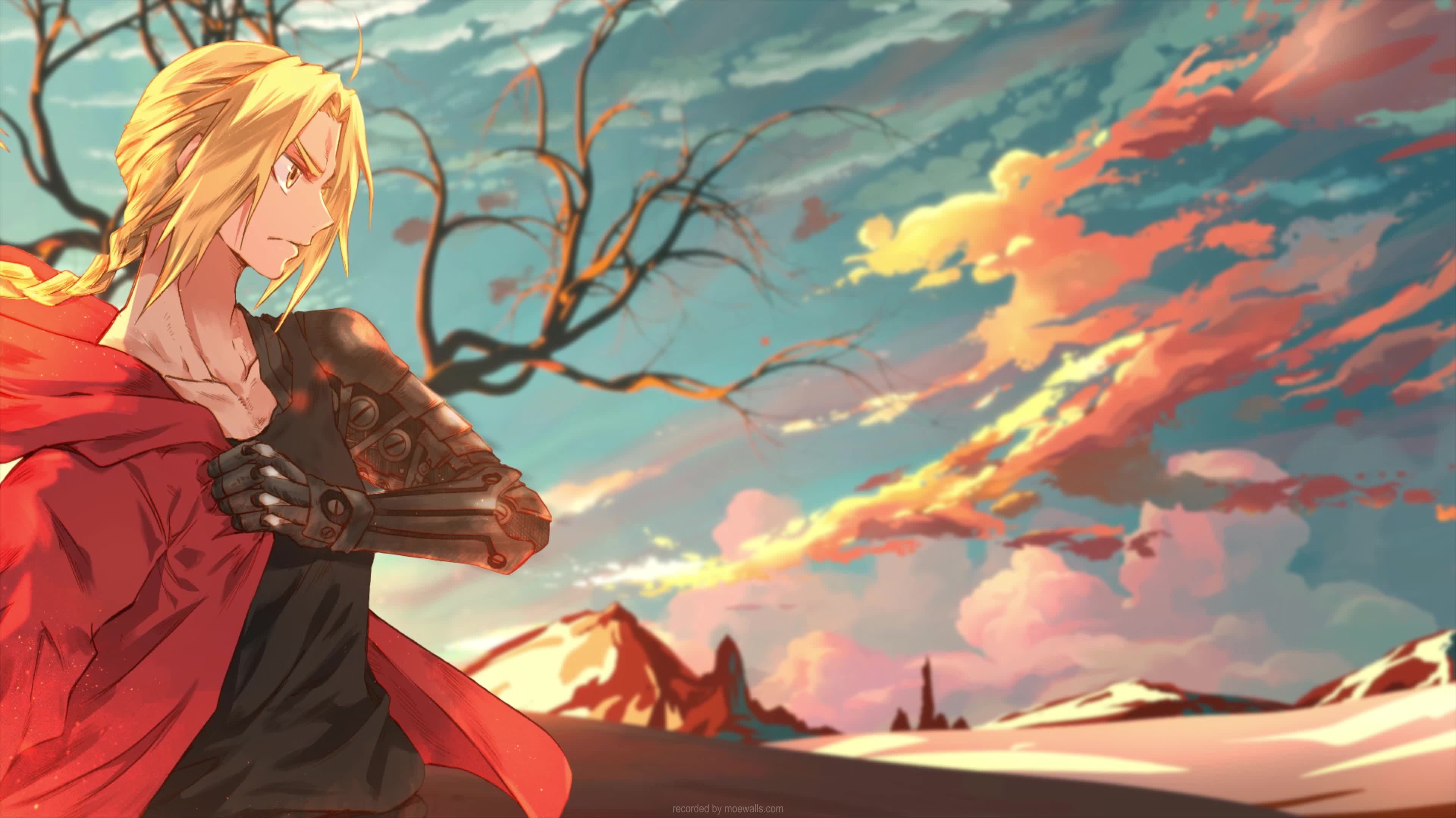 4K Edward Elric Fullmetal Alchemist Brotherhood Live Wallpaper For PC