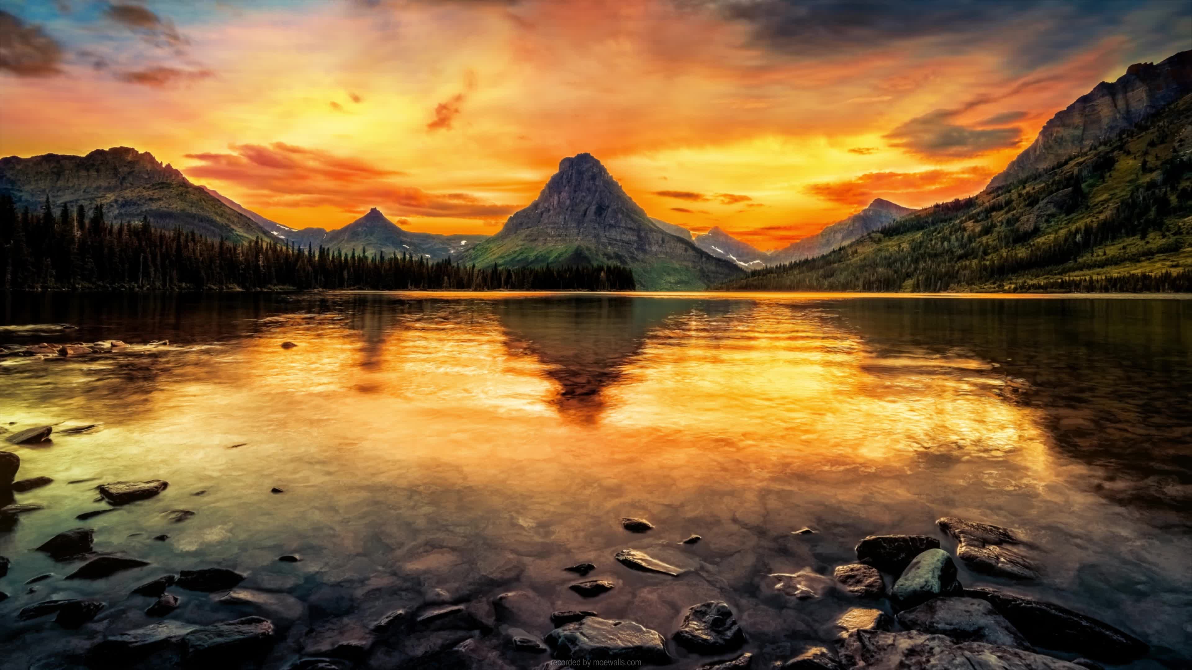 4K Glacier National Park Live Wallpaper For PC