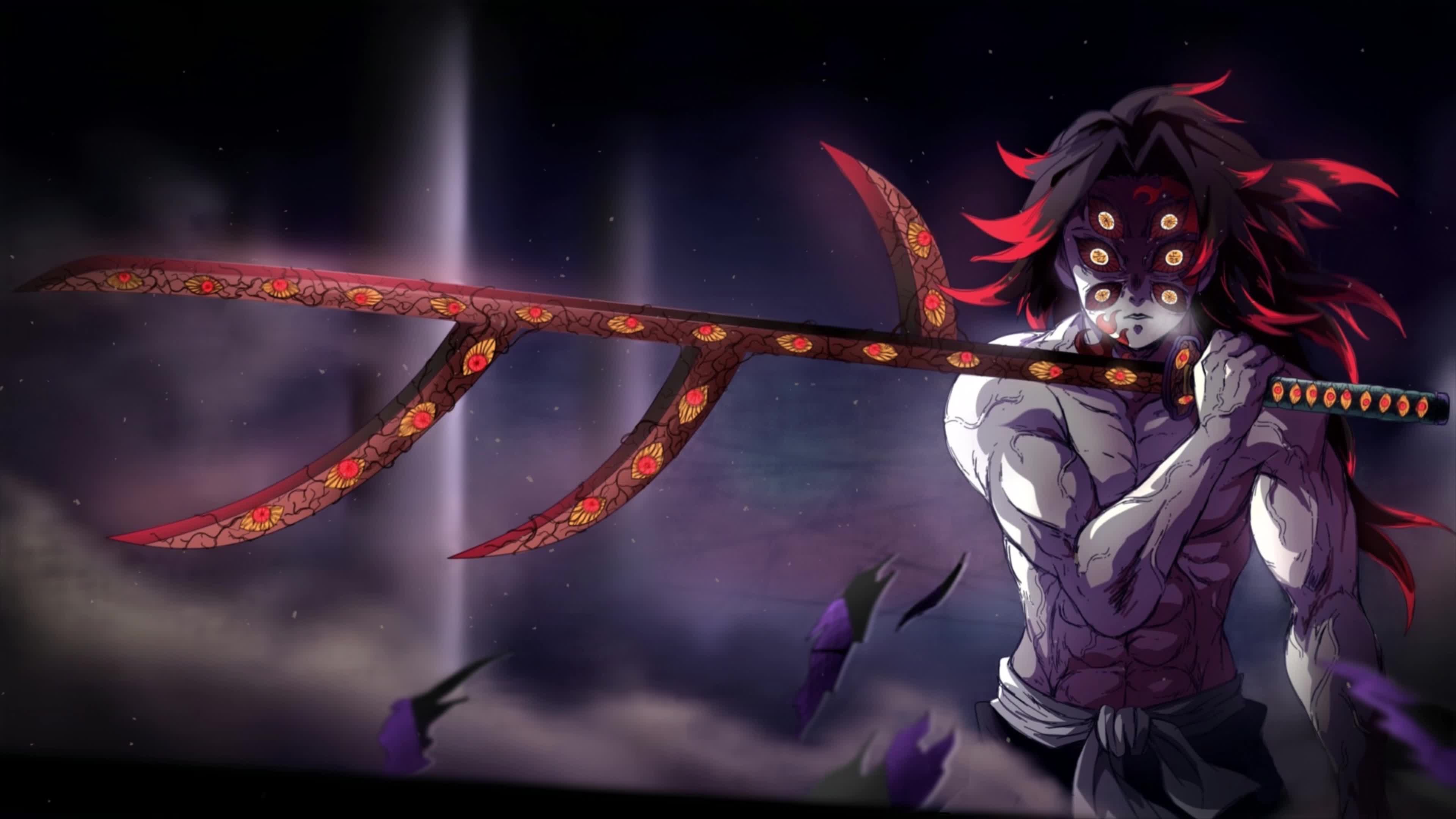 4K Kokushibo Upper Rank One Kimetsu No Yaiba Live Wallpaper For PC
