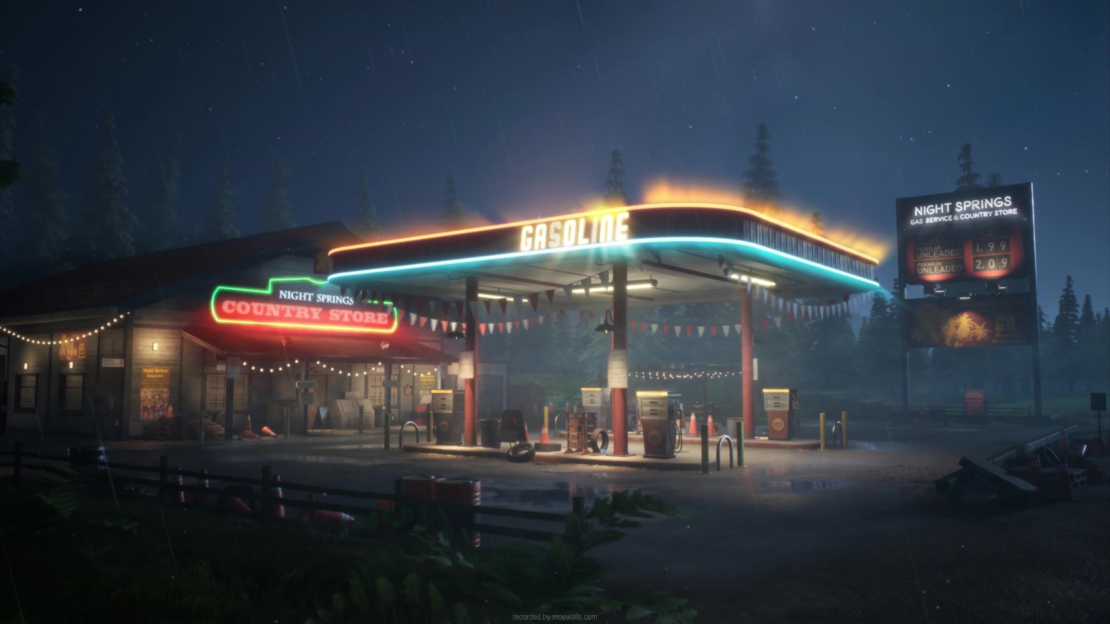 4K The Gas Station Live Wallpaper For PC