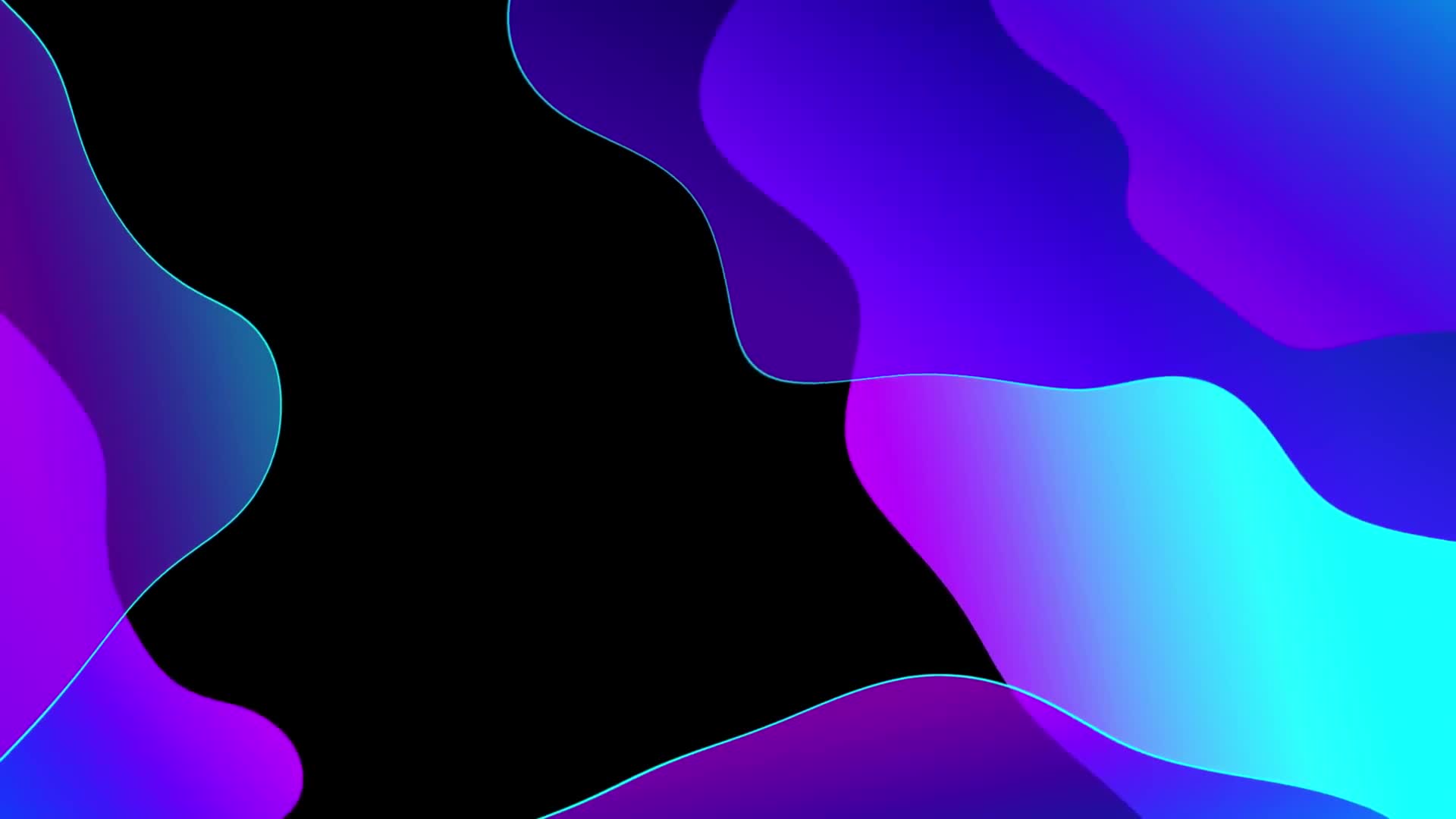 Gradient Liquid Blue Shapes Animation Live Wallpaper