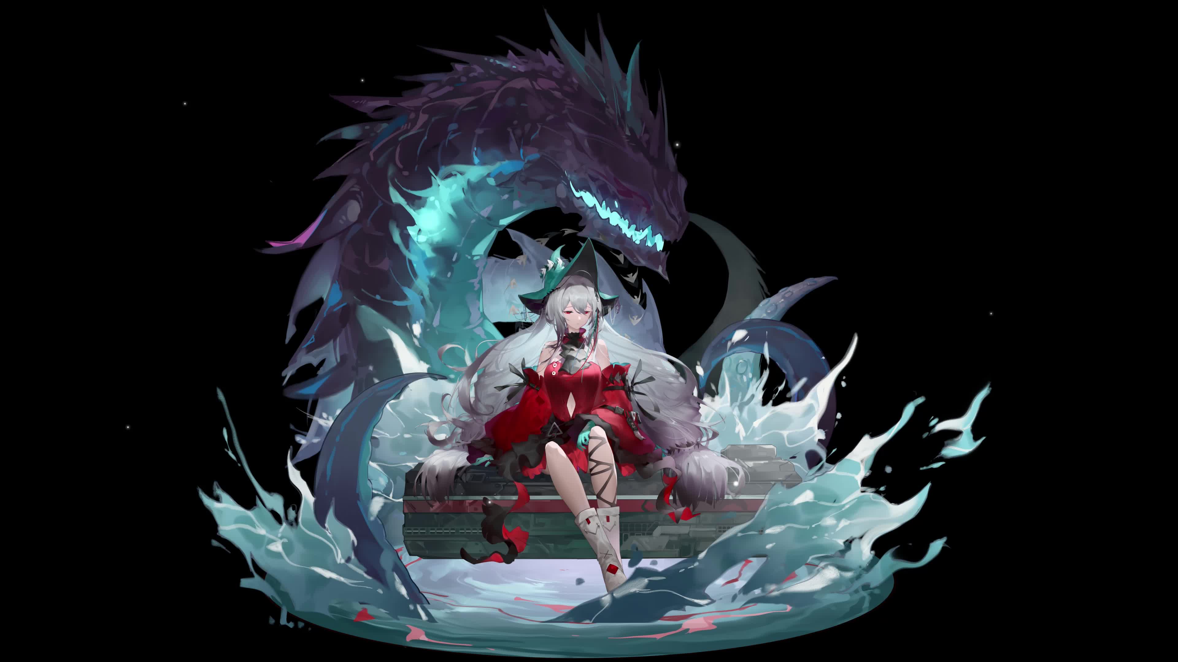 PC Anime Skadi the Corrupting Heart Arknights 2 Live Wallpaper