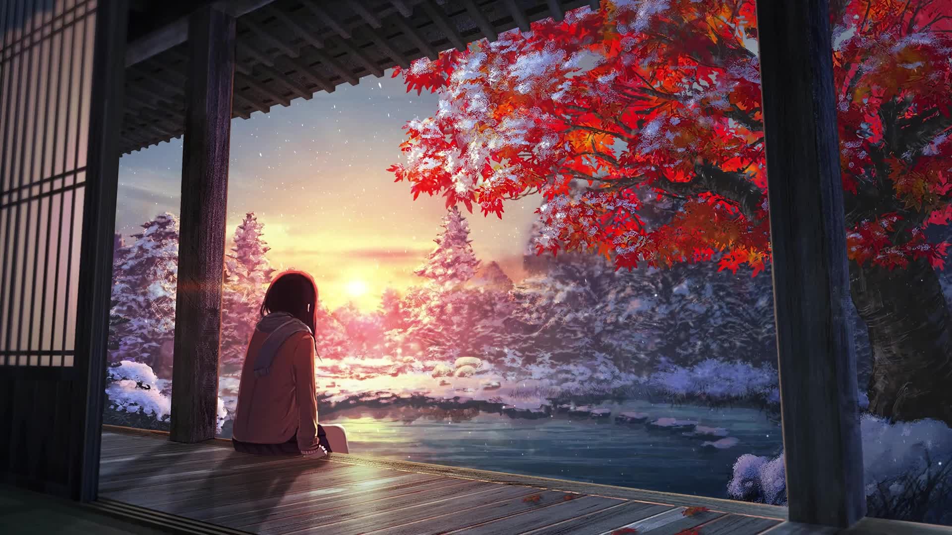 PC Anime Wintertide Live Wallpaper