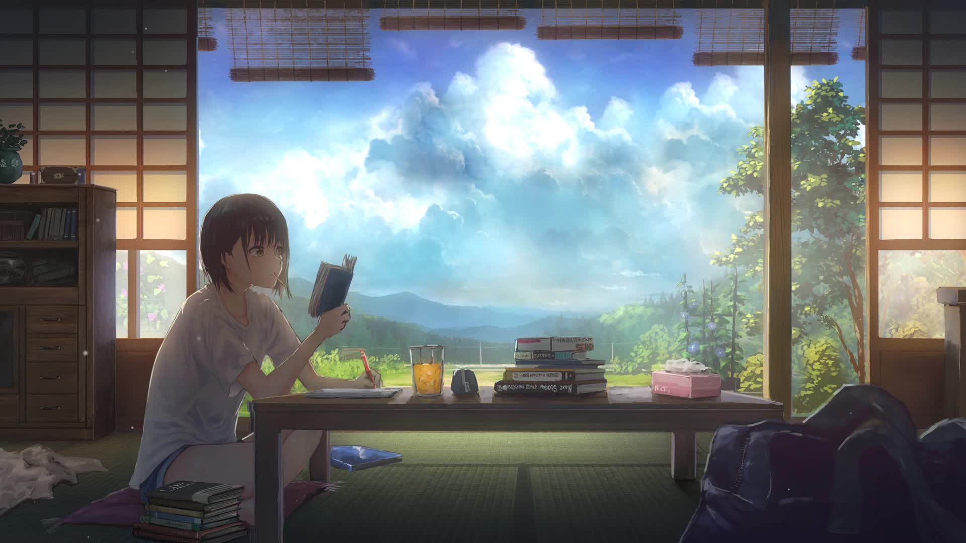 PC HD Student Summer Live Anime Wallpaper