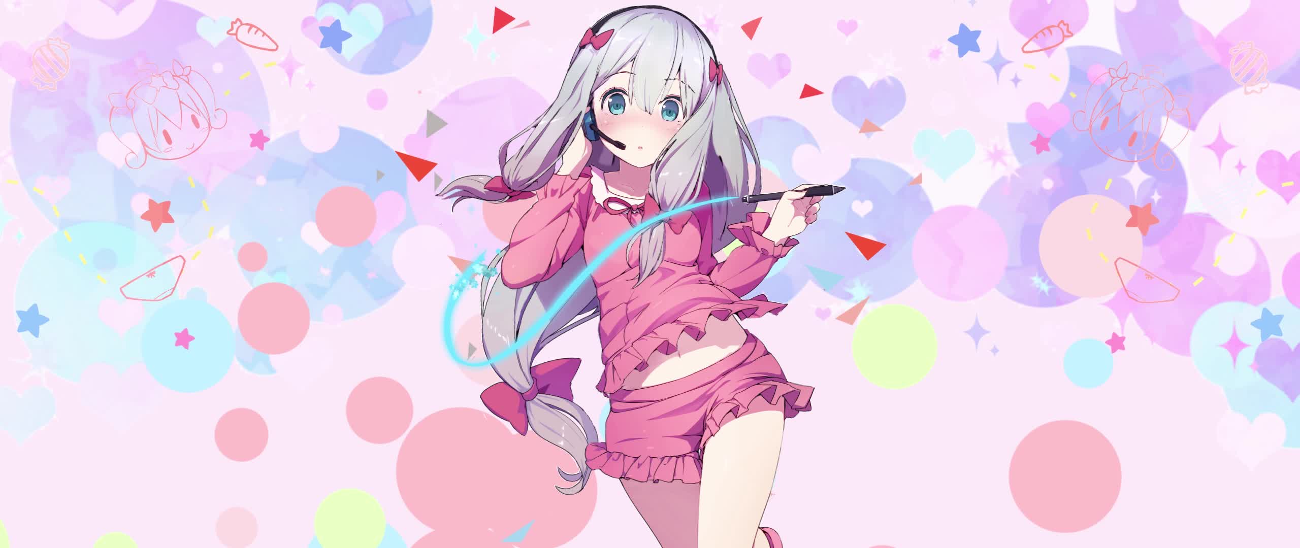 PC HD Izumi Sagiri 2k Live Anime Wallpaper