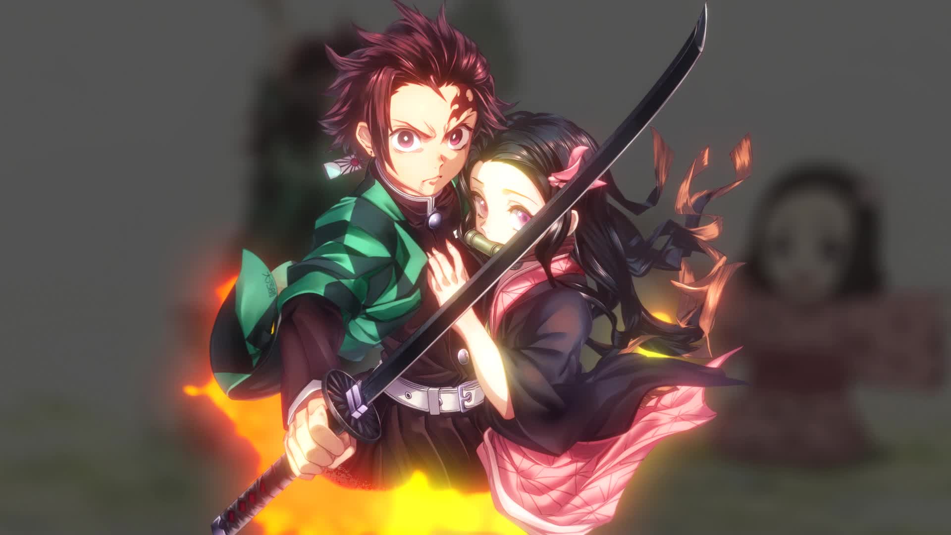 PC HD Tanjirou Nezuko Live Anime Wallpaper