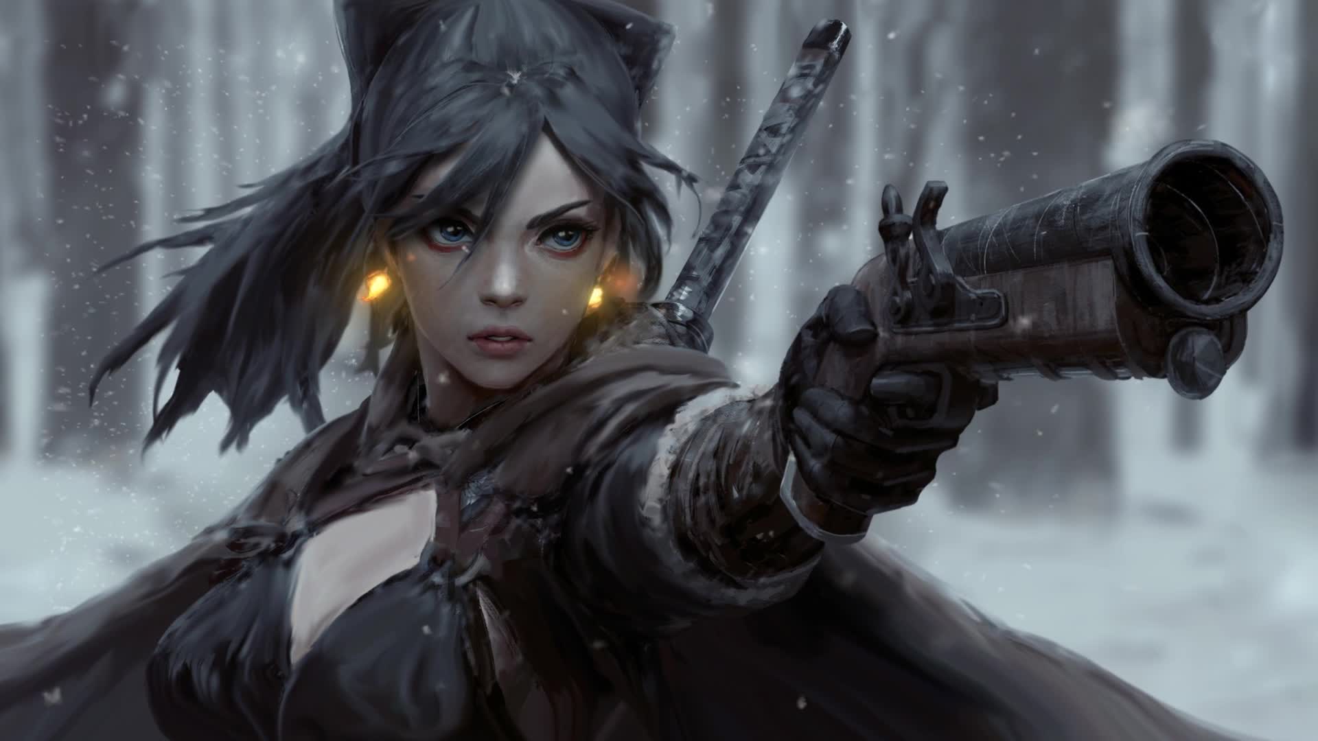 PC HD Snowy Live Anime Wallpaper