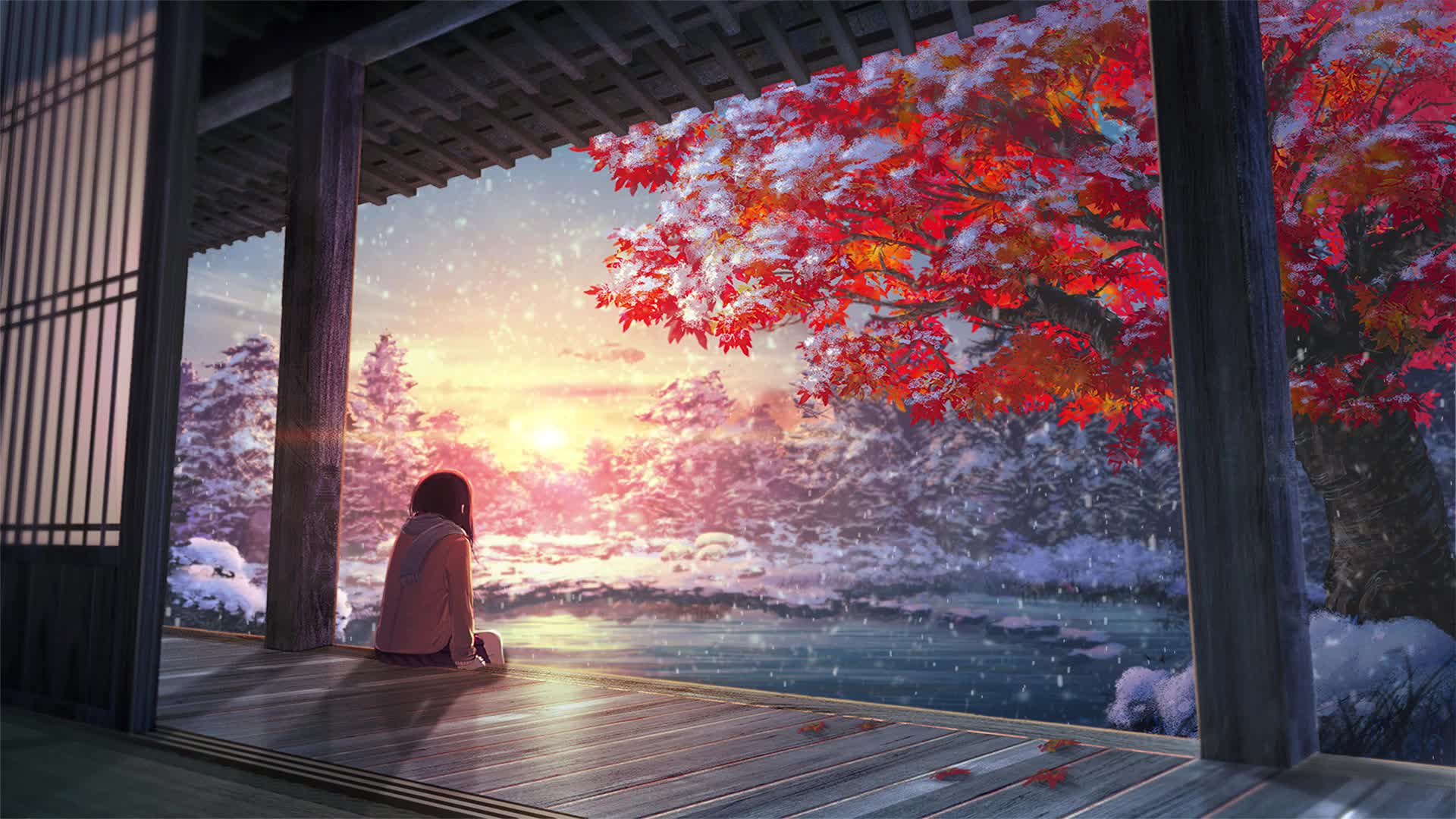 PC HD In the Snow Live Anime Wallpaper