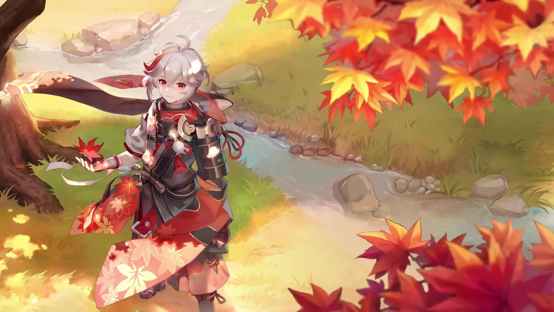 PC HD Kaedehara Kazuha Live Anime Wallpaper