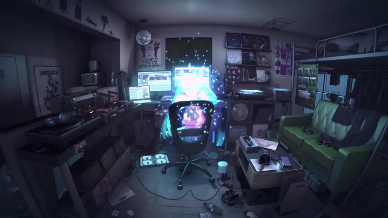Hatsune Miku S Room HD Live Wallpaper For PC