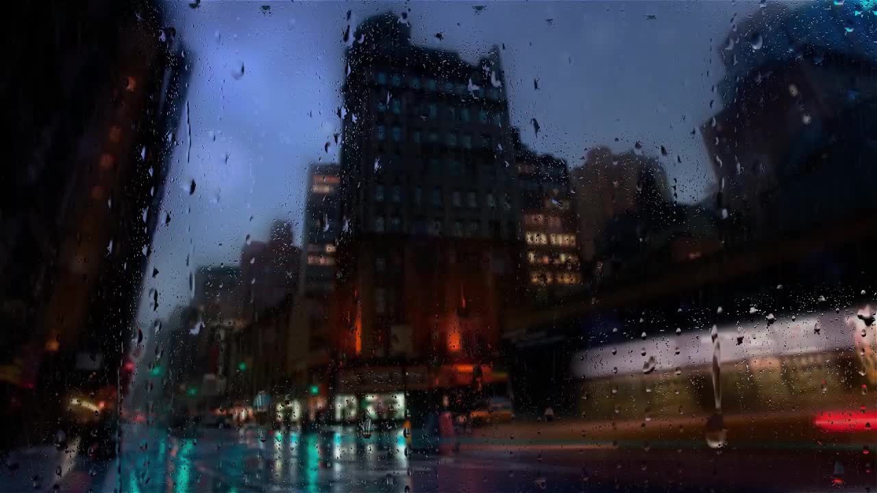 City Rain HD Live Wallpaper For PC