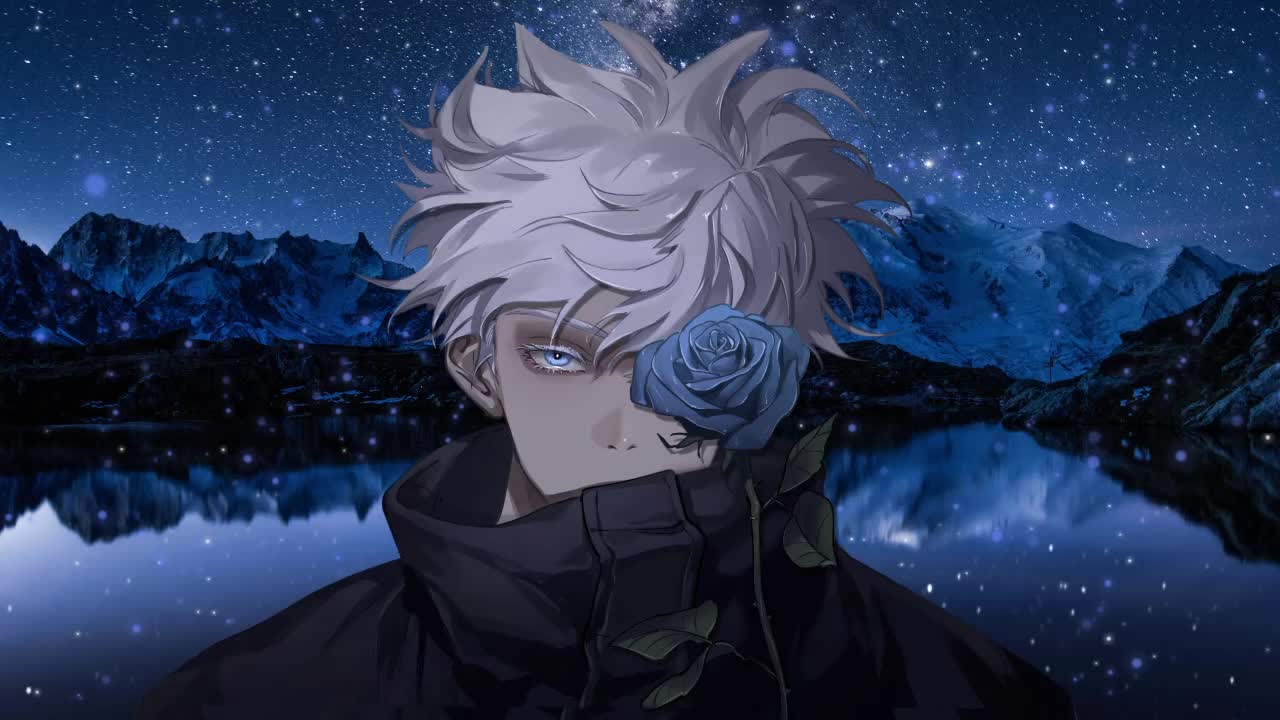 Satoru Gojo Rose Blue Jujutsu Kaisen HD Live Wallpaper For PC