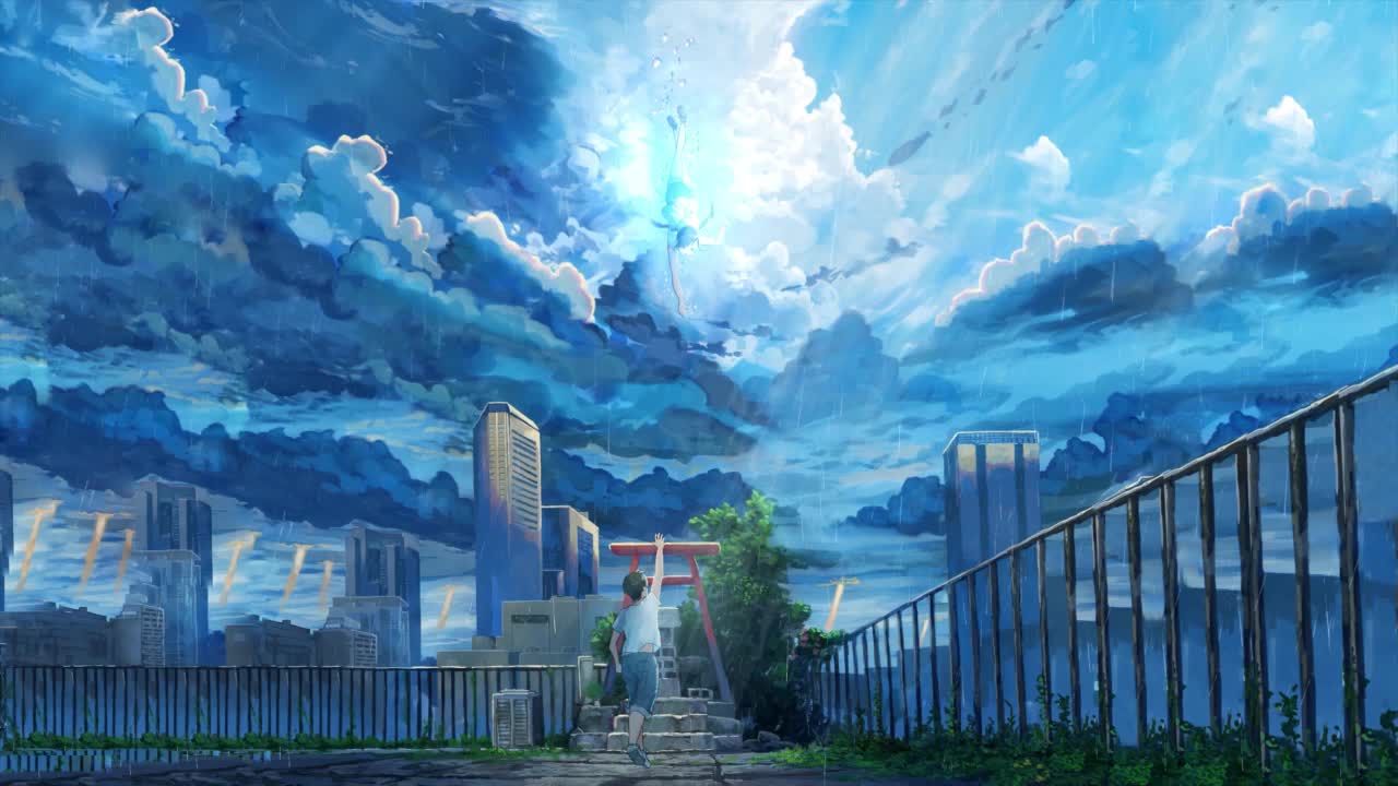 Hodaka Morishima And Hina Amano Weathering With You HD Live Wallpaper For PC