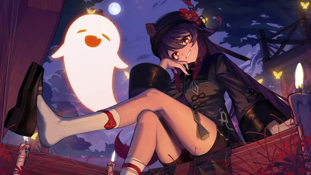 Hu Tao Smiling Genshin Impact HD Live Wallpaper For PC