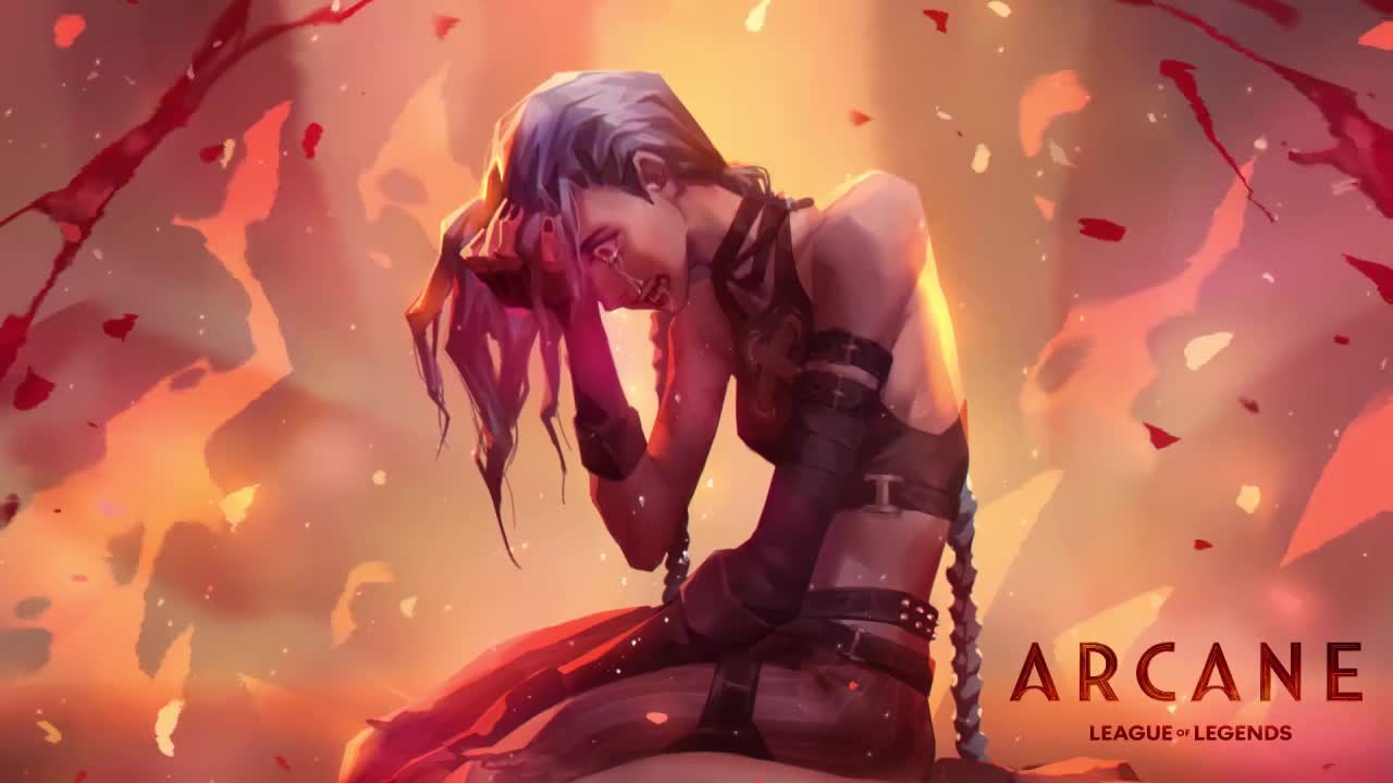 Arcane Jinx Crying League Of Legends HD Live Wallpaper For PC