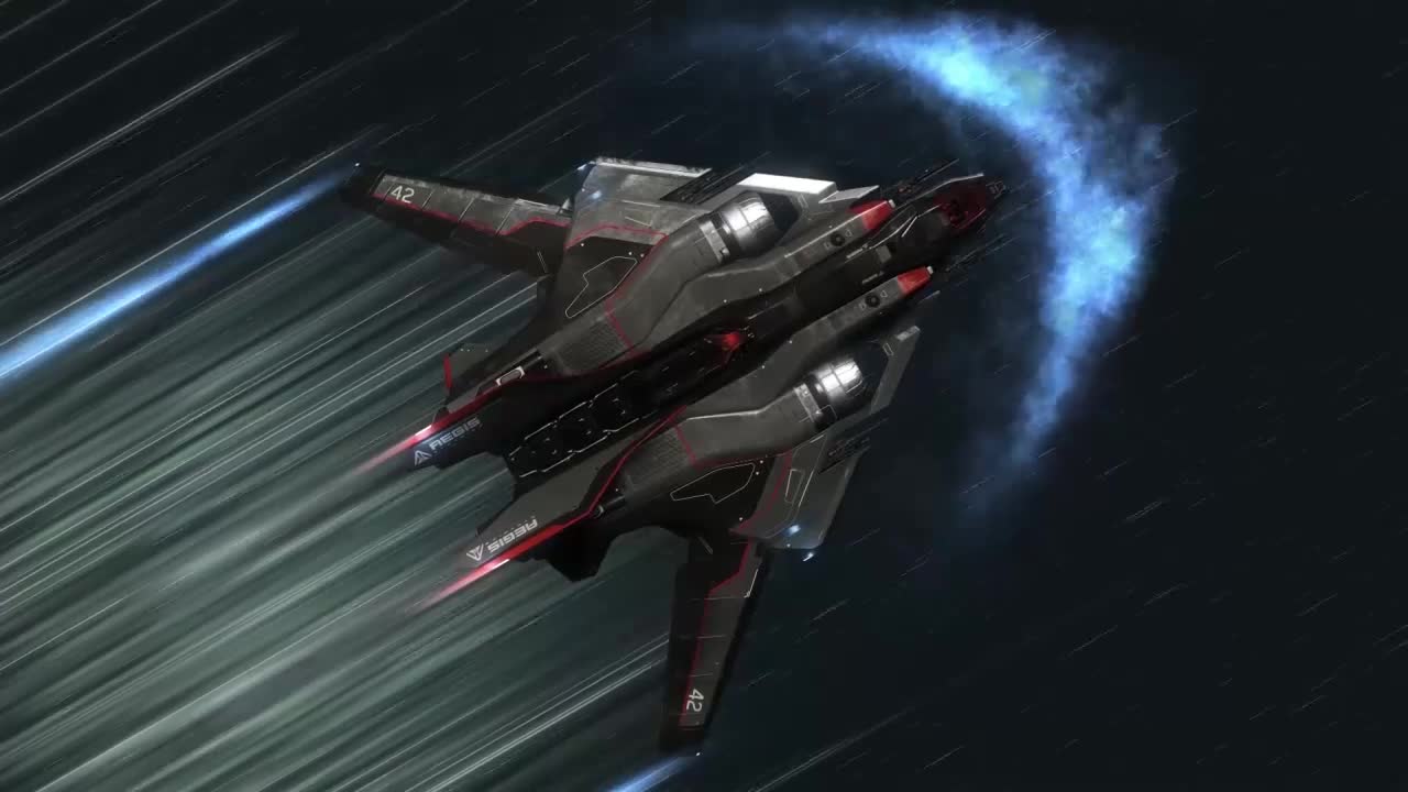 Aegis Sabre Quantum Flight Star Citizen HD Live Wallpaper For PC