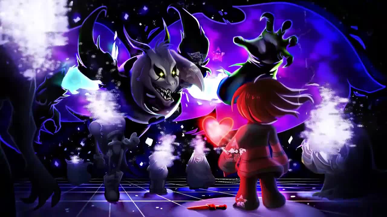 Asriel Dreemurr Vs Frisk Undertale HD Live Wallpaper For PC