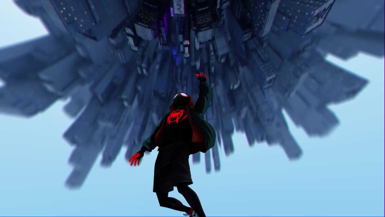 Spider Man Upside Down City Spider Man Into The Spider Verse HD Live Wallpaper For PC
