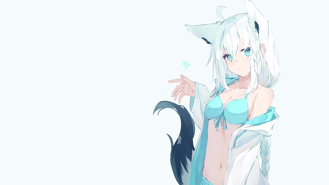 Shirakami Fubuki Virtual Youtuber HD Live Wallpaper For PC