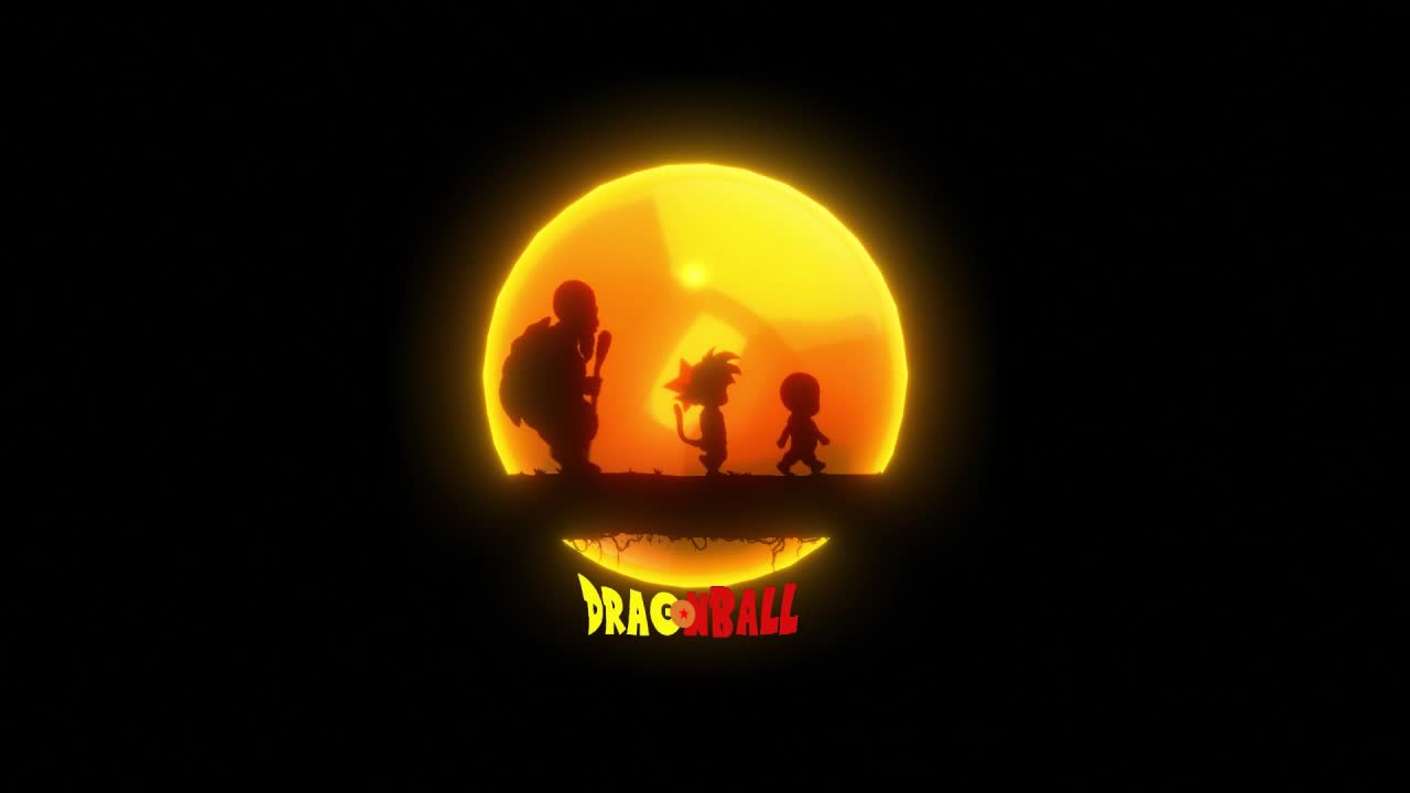 Son Goku Krillin Master Roshi Walking Dragon Ball HD Live Wallpaper For PC