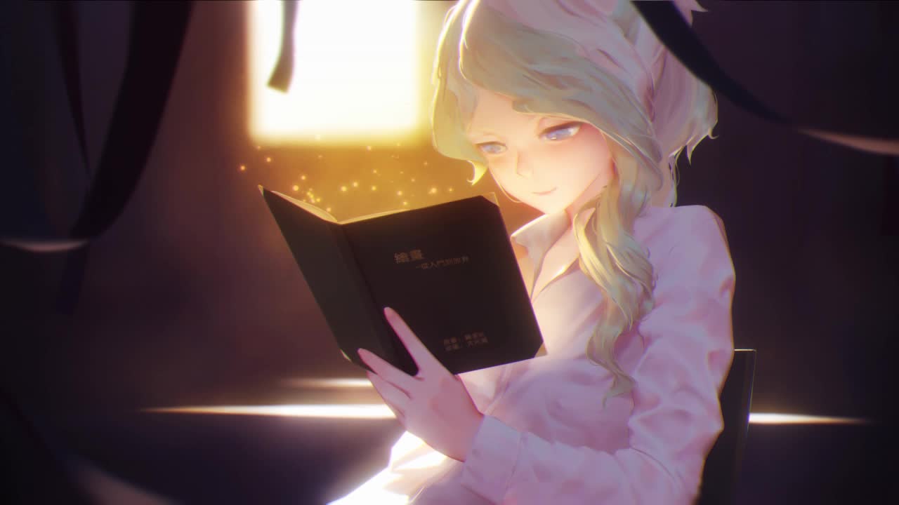 Diana Cavendish Reading Book Little Witch Academia HD Live Wallpaper For PC