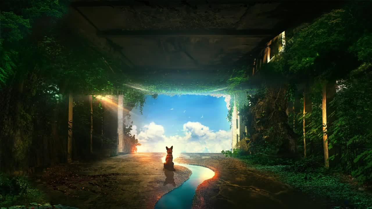 Dog Post Apocalyptic HD Live Wallpaper For PC