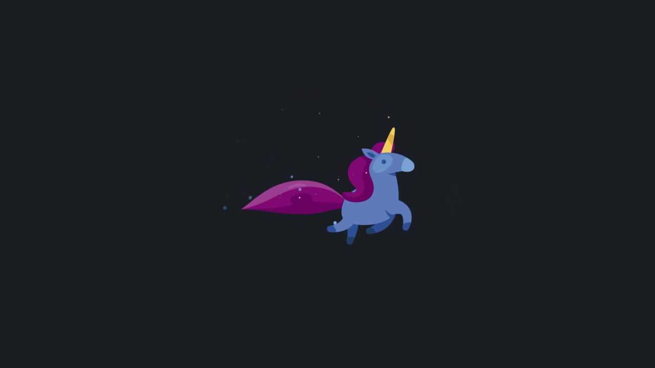 Cute Unicorn Walking HD Live Wallpaper For PC