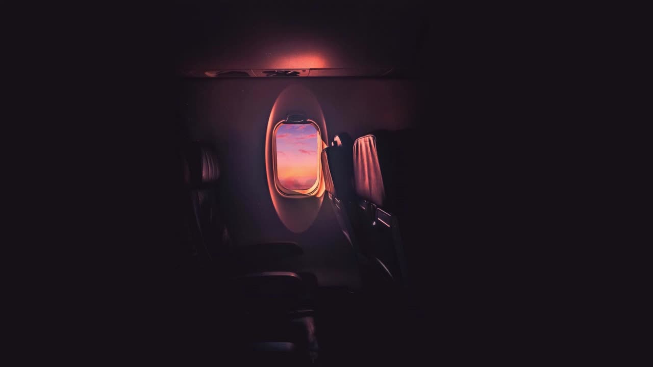 The Beautiful Sky Outside The Plane Window HD Live Wallpaper For PC