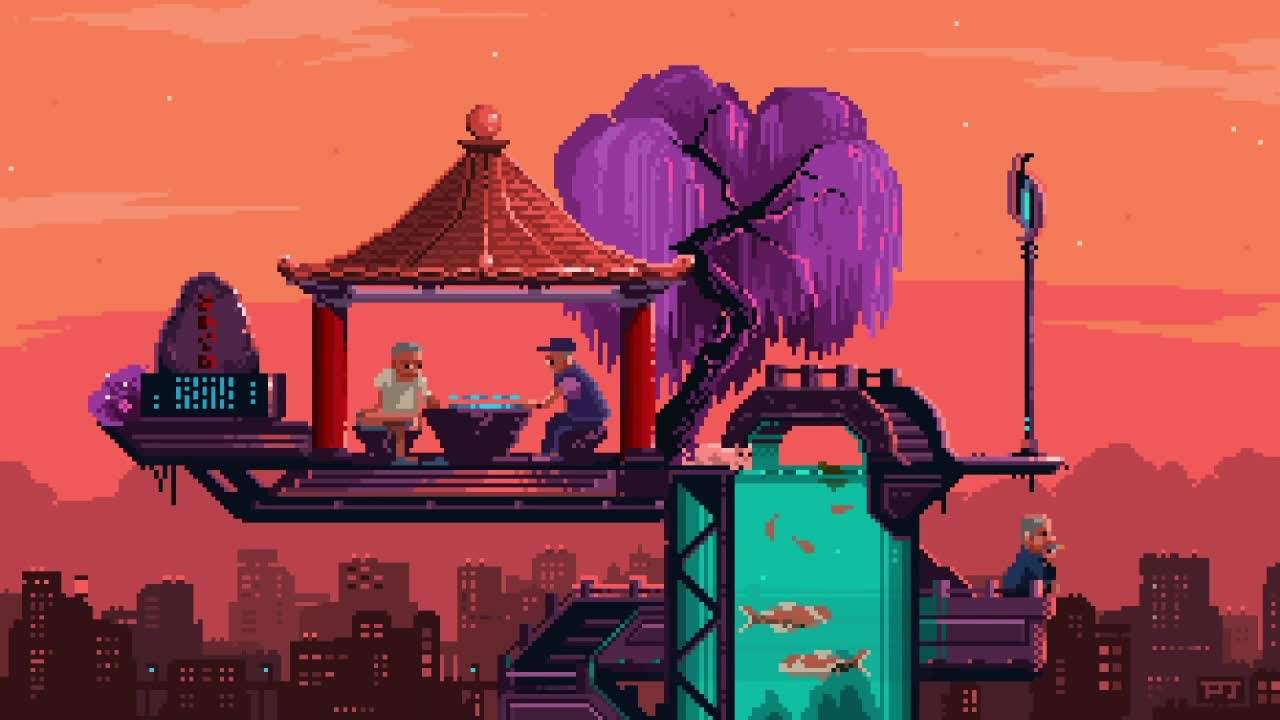 Chill Evening On The Roof HD Live Wallpaper For PC