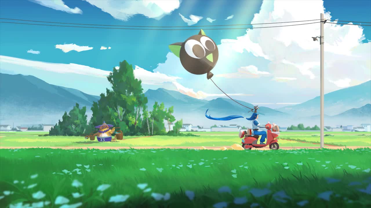 Anime Boy Riding Motorcycle HD Live Wallpaper For PC