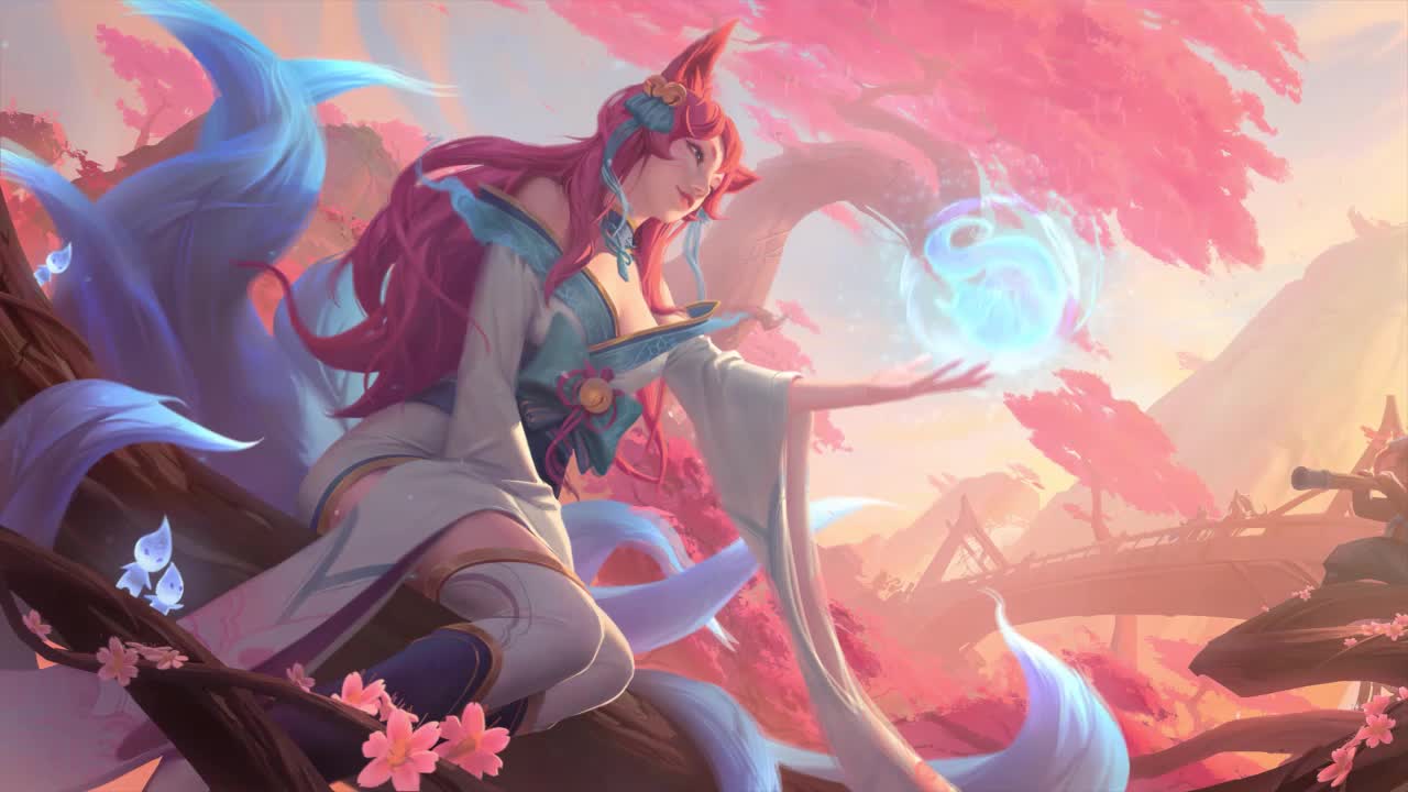 Spirit Blossom Ahri League Of Legends 1 HD Live Wallpaper For PC