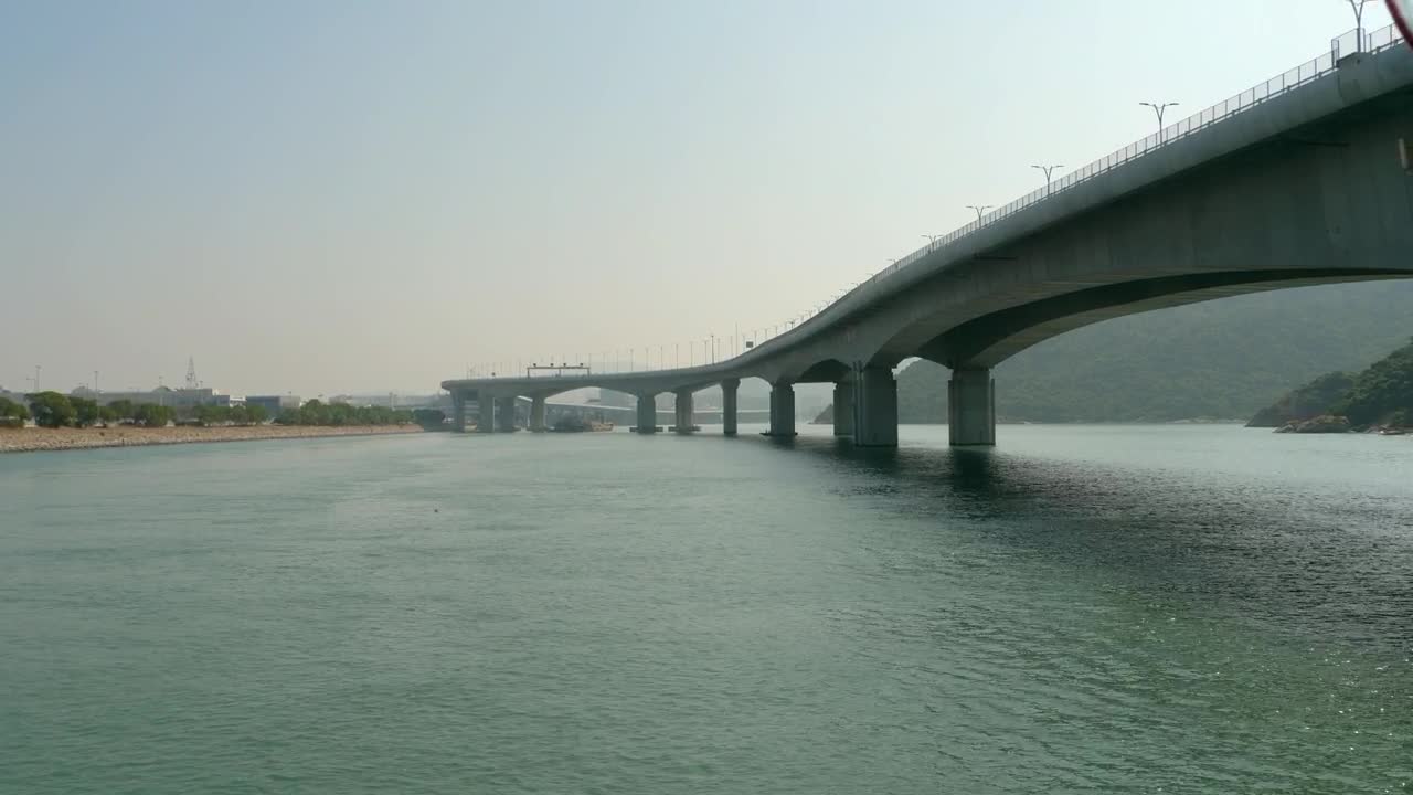 Stock Video A Concrete Bridge Over The Water Live Wallpaper for PC
