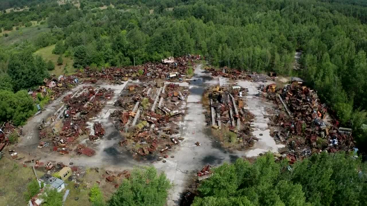 Stock Video Abandoned Cars In Chernobyl Live Wallpaper for PC