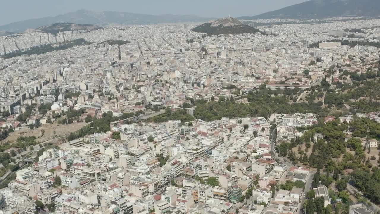 Stock Video Aerial Panoramic View Of Athens Greece Live Wallpaper for PC