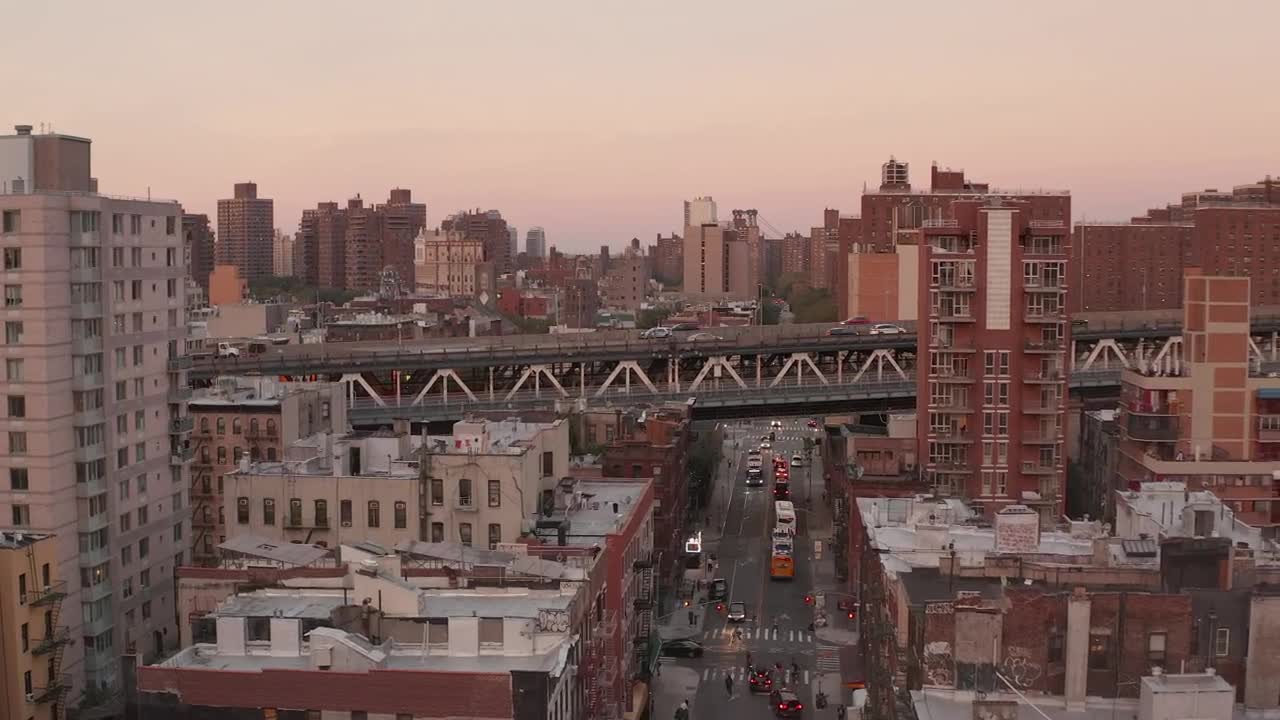 Stock Video Aerial Shot Of The Urban Life In New York City Live Wallpaper for PC