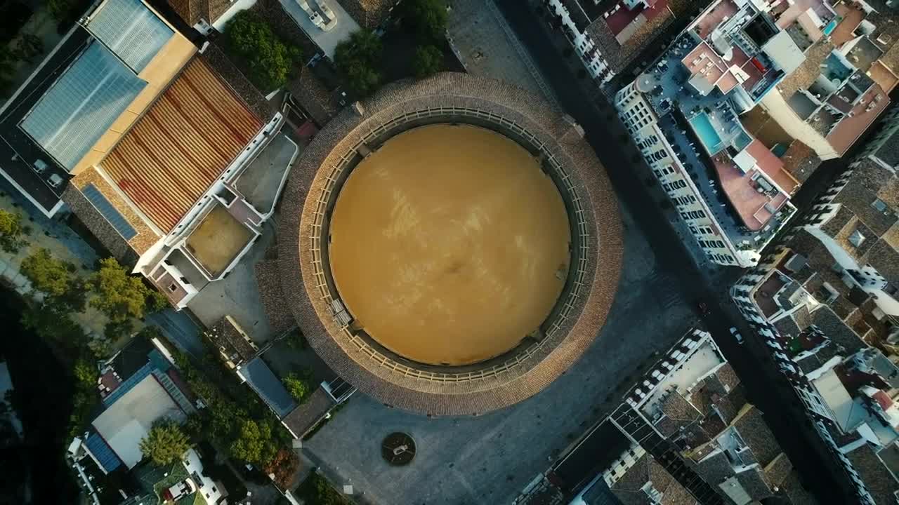 Stock Video Aerial View Of A Coliseum Live Wallpaper for PC