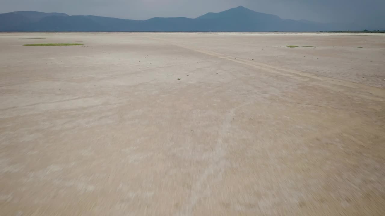 Stock Video Aerial View Of A Dry Lagoon Live Wallpaper for PC