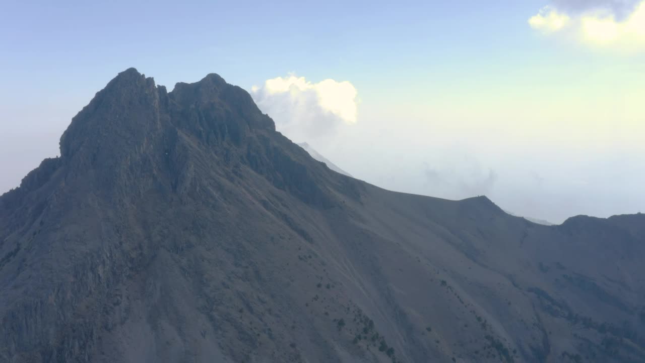 Stock Video Aerial View Of A Mountain Top Live Wallpaper for PC